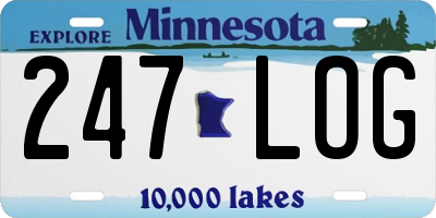MN license plate 247LOG