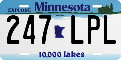 MN license plate 247LPL