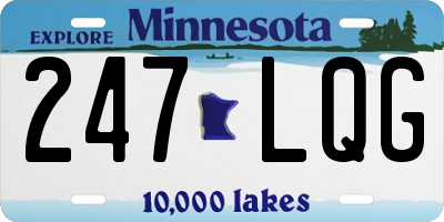 MN license plate 247LQG