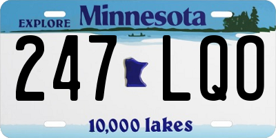MN license plate 247LQO