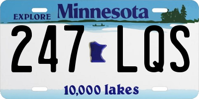 MN license plate 247LQS