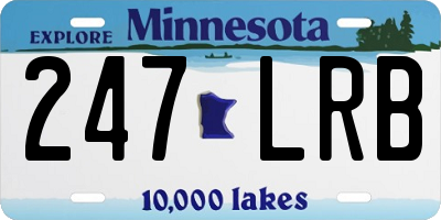 MN license plate 247LRB