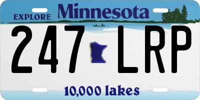 MN license plate 247LRP