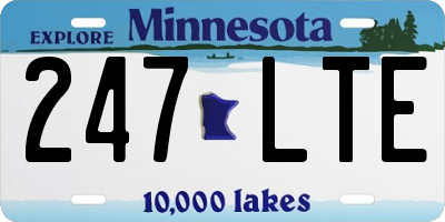 MN license plate 247LTE