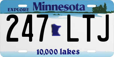 MN license plate 247LTJ