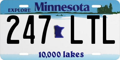 MN license plate 247LTL