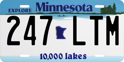 MN license plate 247LTM