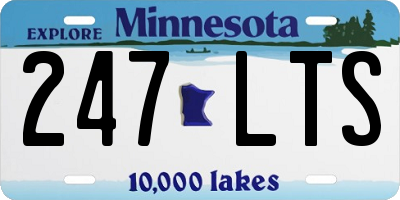 MN license plate 247LTS