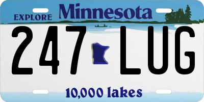 MN license plate 247LUG