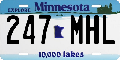 MN license plate 247MHL