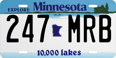 MN license plate 247MRB