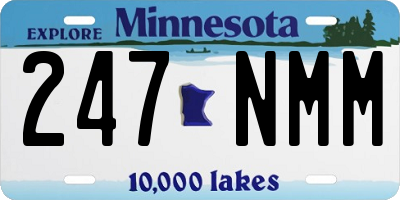 MN license plate 247NMM