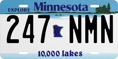 MN license plate 247NMN