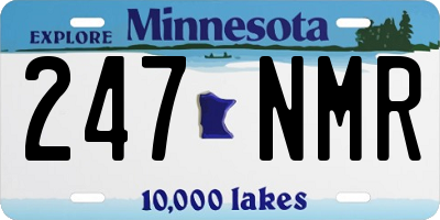 MN license plate 247NMR