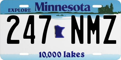 MN license plate 247NMZ