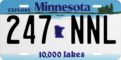 MN license plate 247NNL