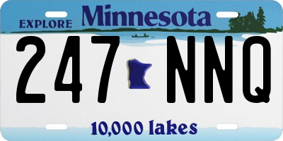 MN license plate 247NNQ