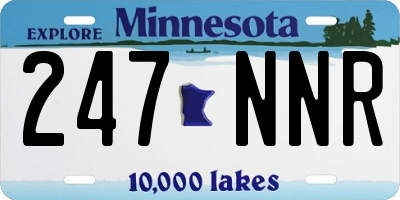MN license plate 247NNR