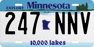 MN license plate 247NNV