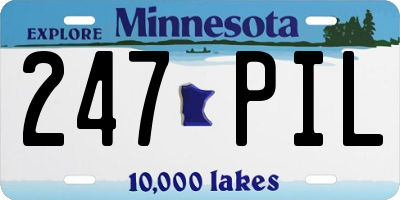 MN license plate 247PIL