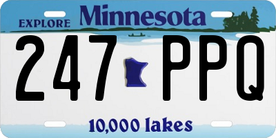 MN license plate 247PPQ