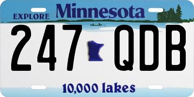MN license plate 247QDB