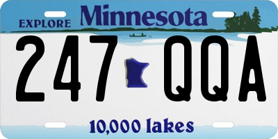 MN license plate 247QQA