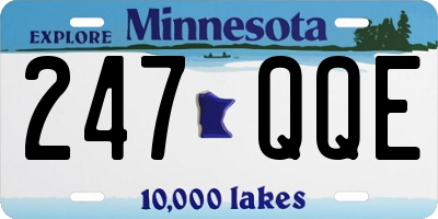 MN license plate 247QQE