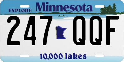 MN license plate 247QQF