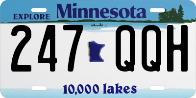 MN license plate 247QQH