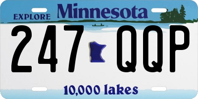 MN license plate 247QQP