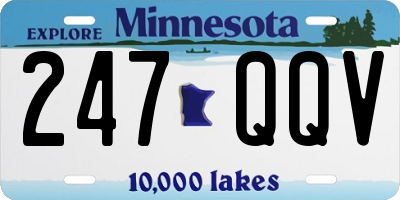 MN license plate 247QQV