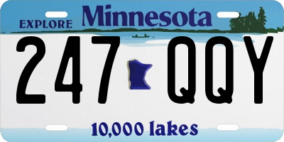 MN license plate 247QQY