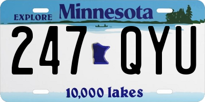 MN license plate 247QYU