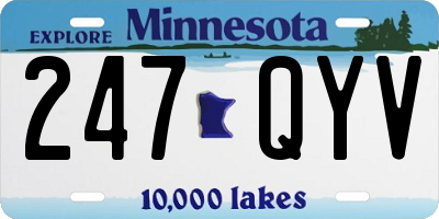 MN license plate 247QYV