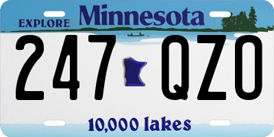 MN license plate 247QZO