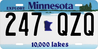 MN license plate 247QZQ