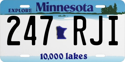 MN license plate 247RJI
