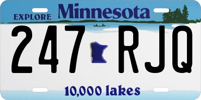 MN license plate 247RJQ
