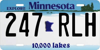 MN license plate 247RLH
