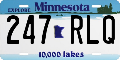 MN license plate 247RLQ