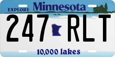 MN license plate 247RLT