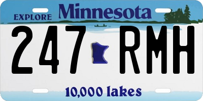MN license plate 247RMH