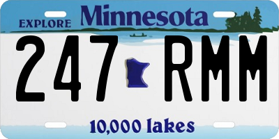 MN license plate 247RMM