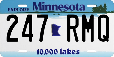 MN license plate 247RMQ