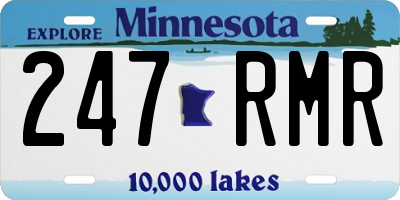 MN license plate 247RMR