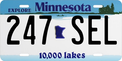 MN license plate 247SEL