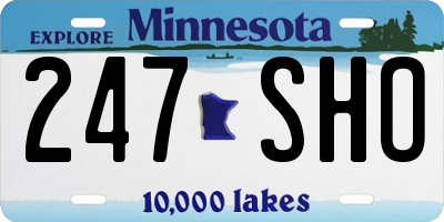 MN license plate 247SHO