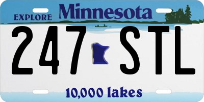 MN license plate 247STL