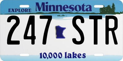 MN license plate 247STR